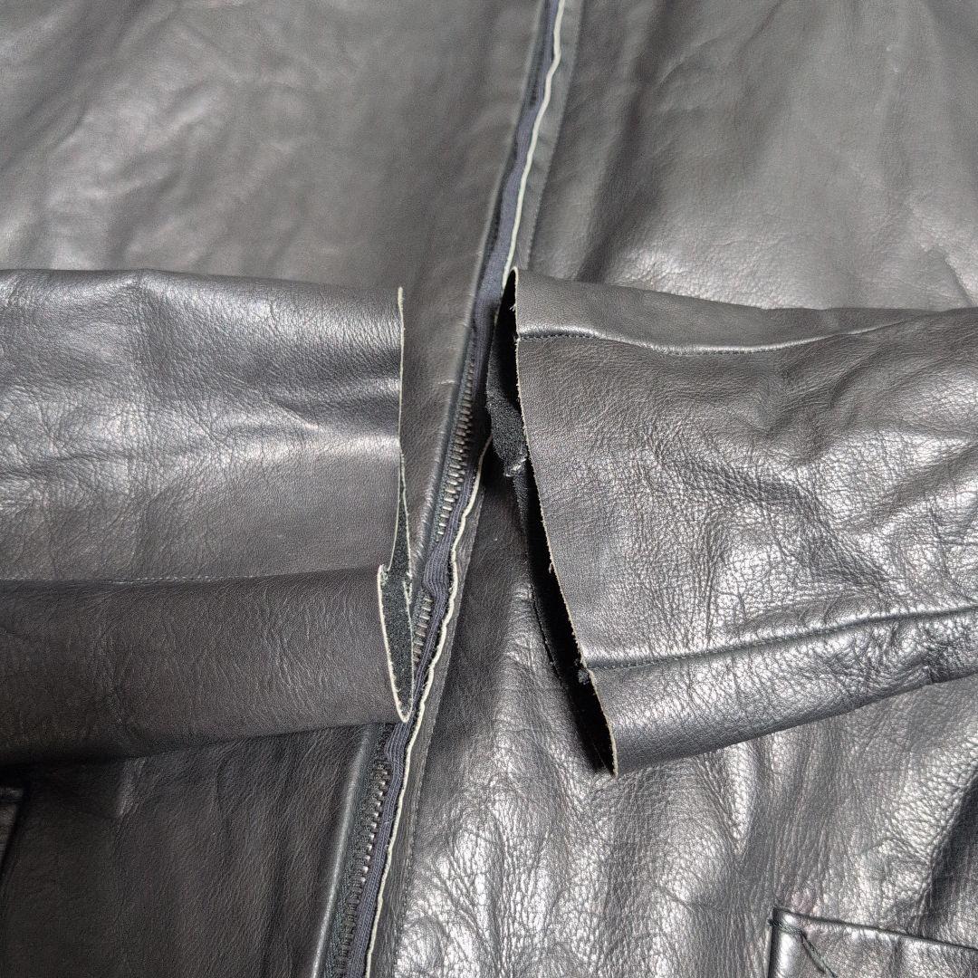 823　c diem レザージャケット　ブラック　ジップ　サイズ4