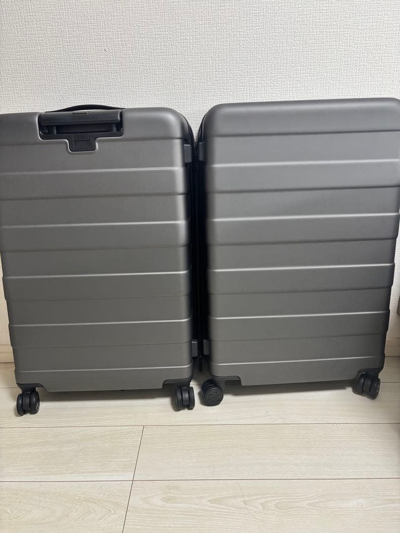 【無印良品】バーを自由に調節できるハードキャリーケース（７５Ｌ） グレー