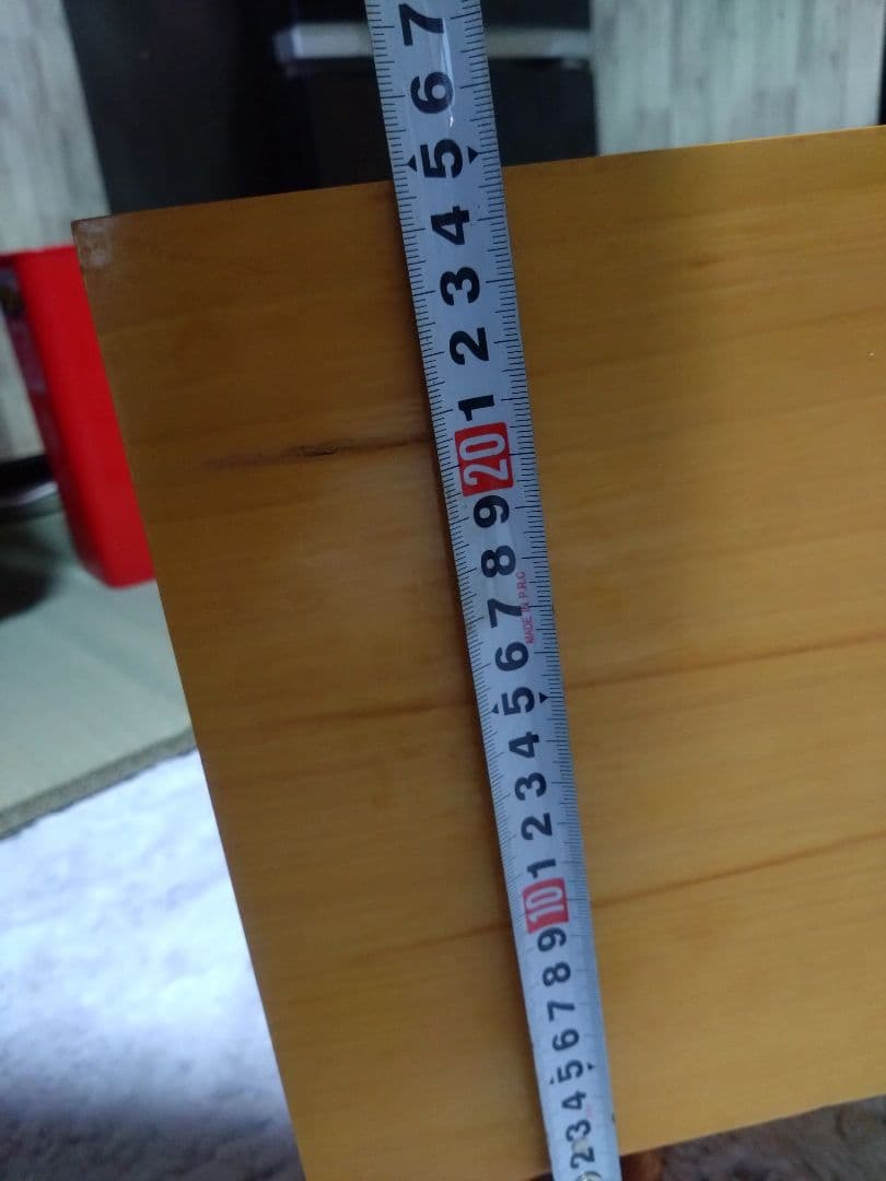 d*3様 国産本榧　碁盤　8寸　足つき　ヘソあり