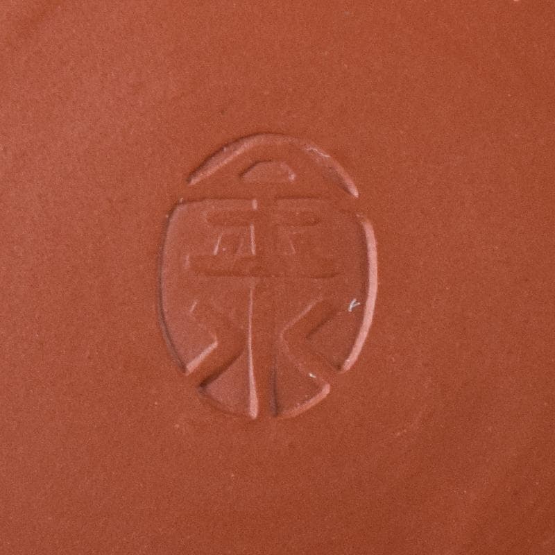 煎茶道具　佐渡無名異焼　丸山金水造　朱泥　茶器揃　共箱　M　R7931