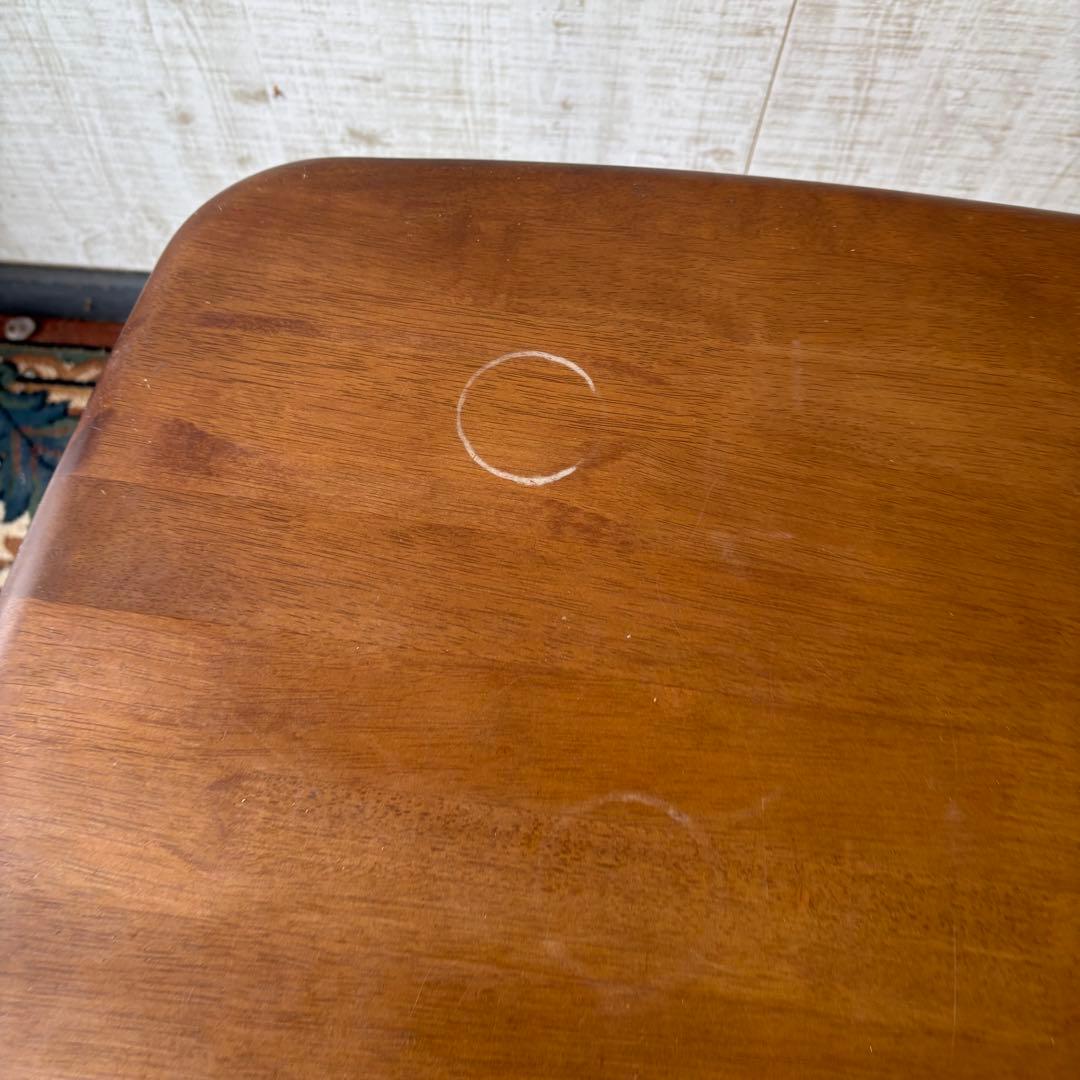 昭和レトロ カリモク 木製ダイニングテーブル 正方形 ビンテージ ヴィンテージ