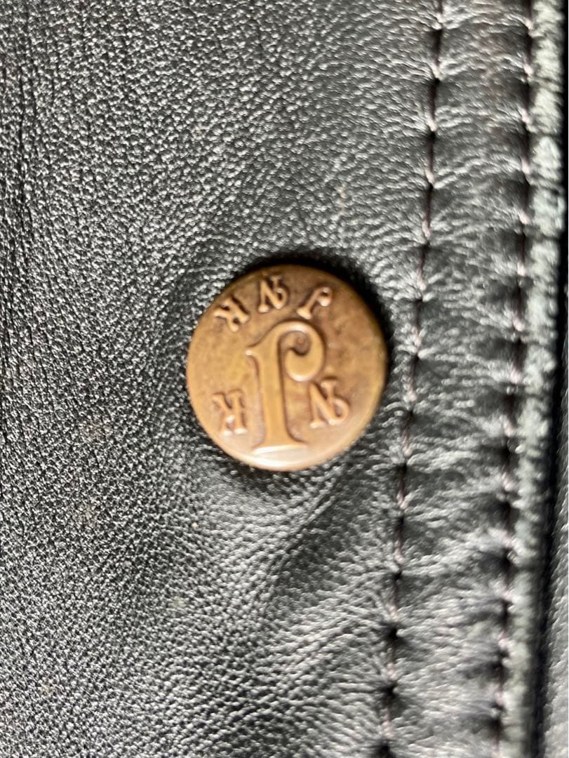 ジャンティーク レザー ボンバージャケット ヴィンテージ オーバーサイズ