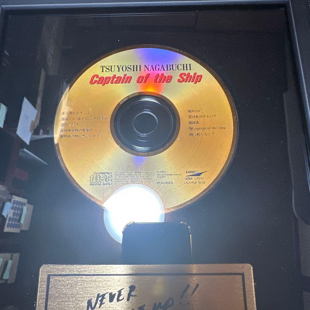 た*ん様 新品未使用　長渕剛　ゴールドディスク　当時品　公式グッズ