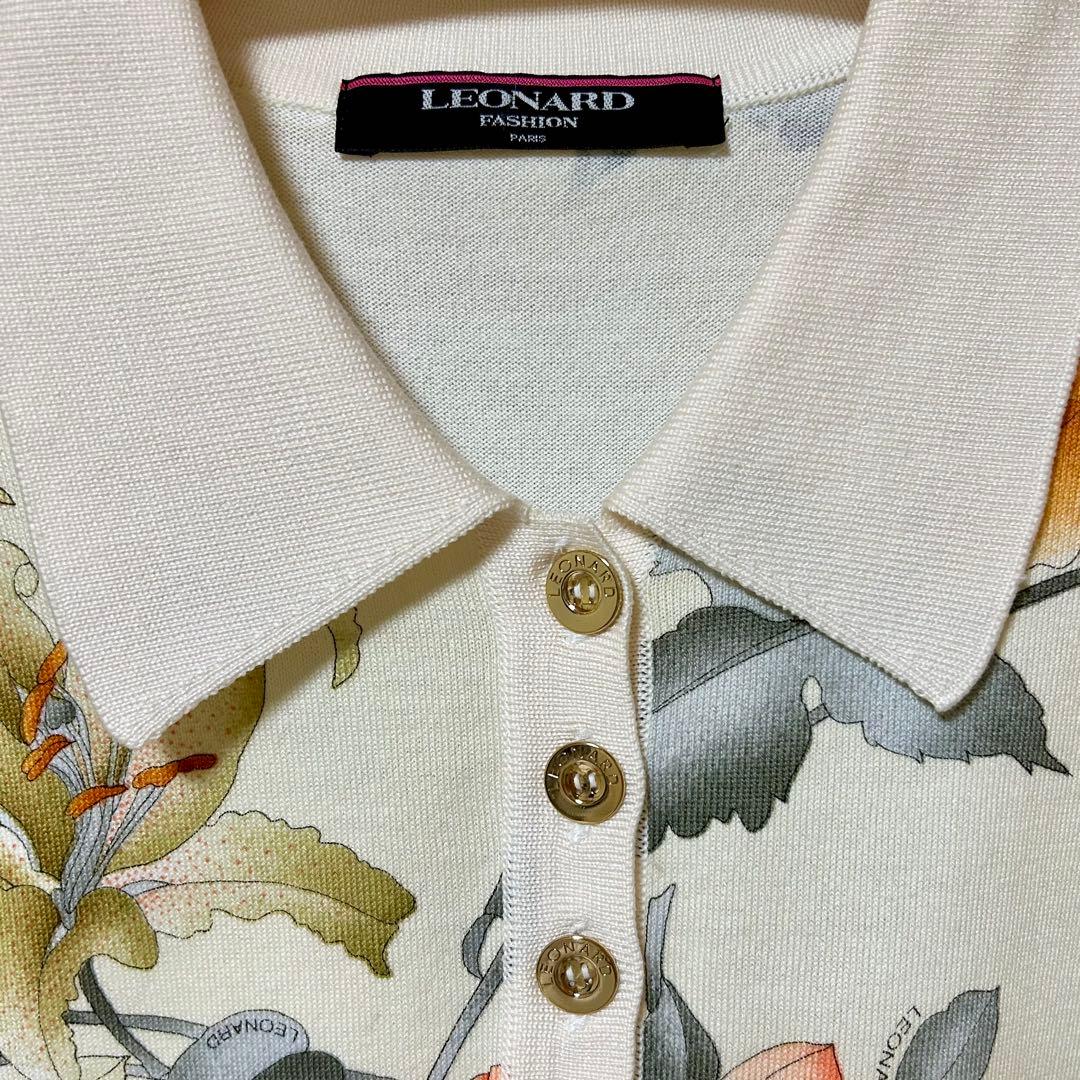 LEONARD / 花柄ポロシャツ 半袖