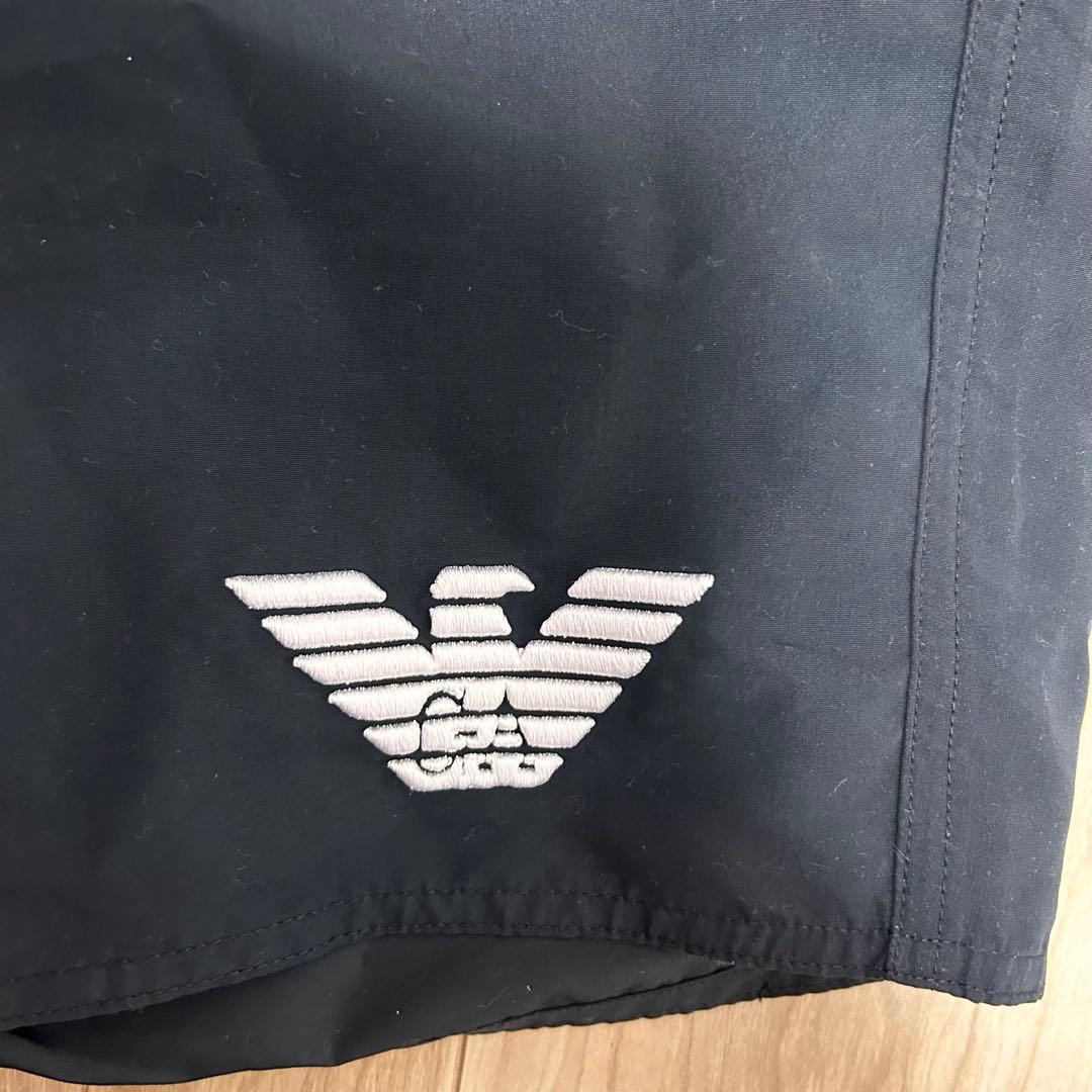 新品タグ付き　エンポリオアルマーニ　スイムウェア　水着　メンズ　ショーツ　黒　L