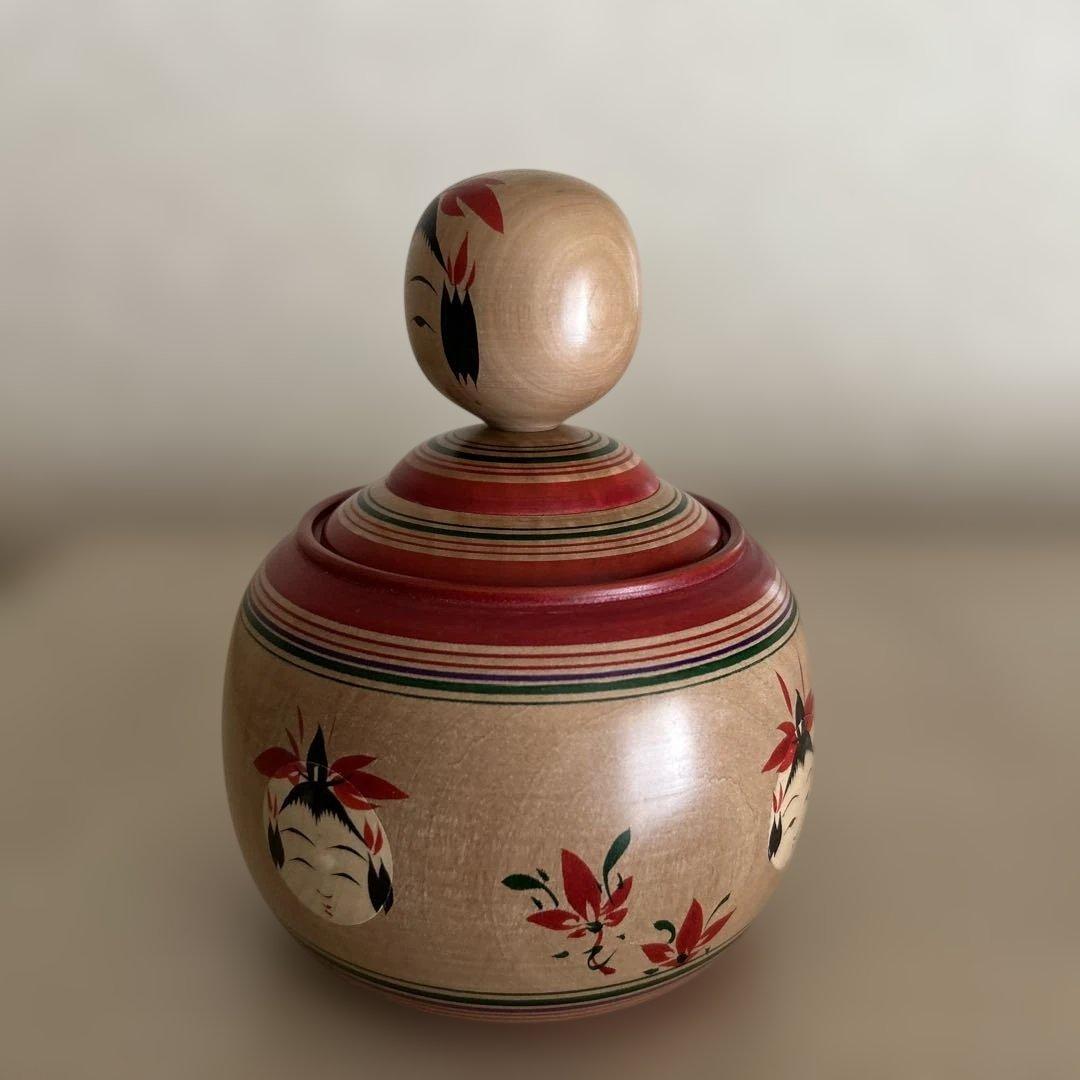 大沼秀顕工人 こけし【蓋付きえじこ】