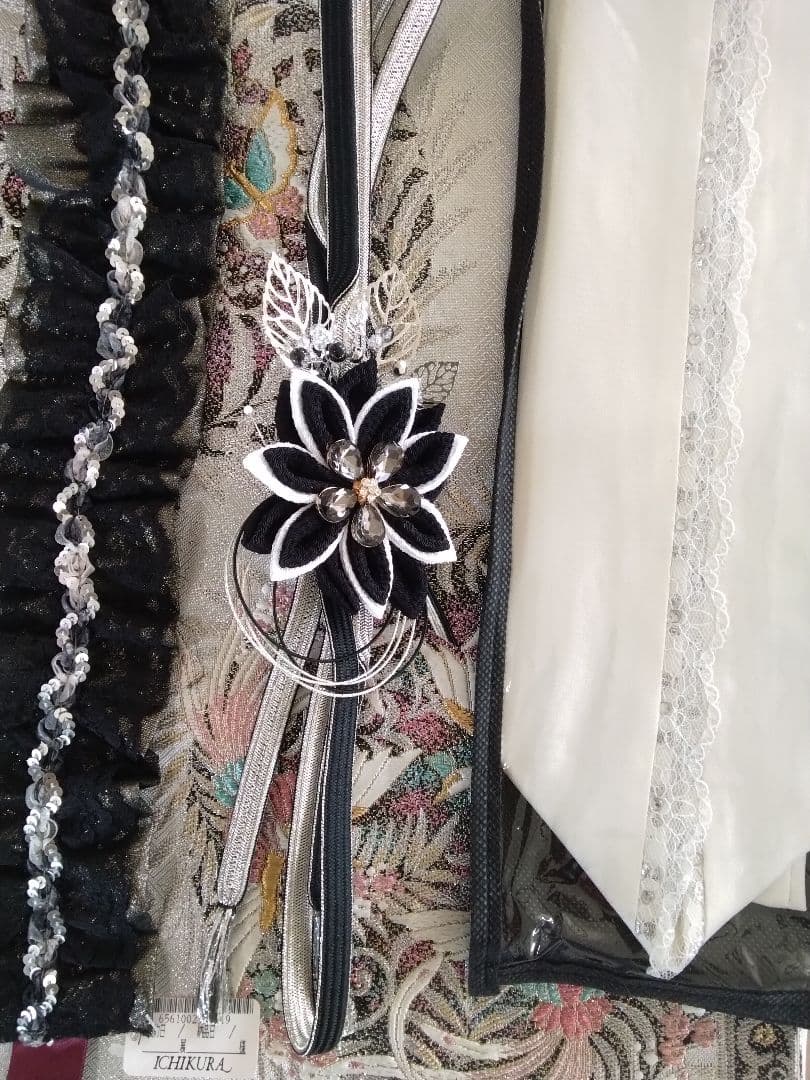 振袖フルセット、正絹振袖落款、成人式、重ね衿帯揚げ帯締、西陣袋帯ガード加工、襦袢