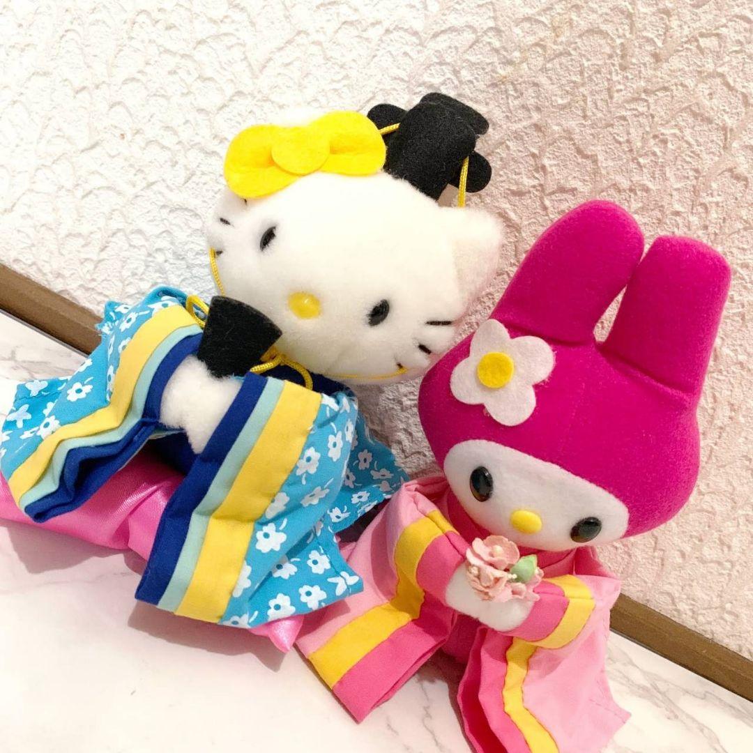 【レア】【非売品】美品 ハローキティ 雛人形 ぬいぐるみ♥️サンリオ