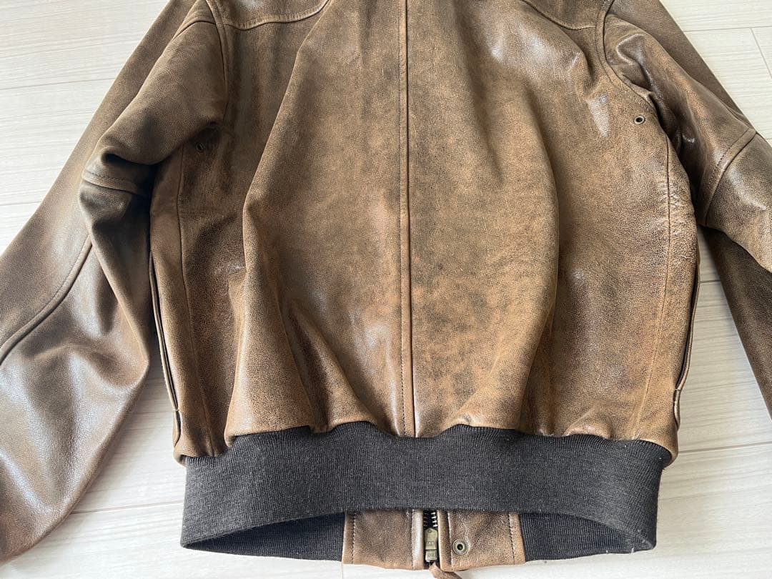 L.L.Bean レザーフライトジャケット A-2タイプ Sサイズ 本革