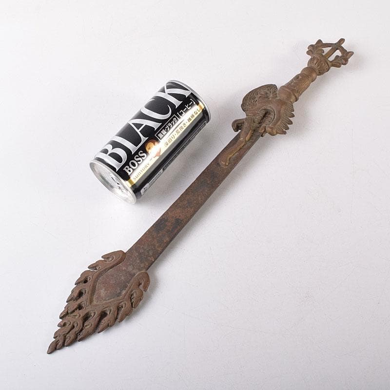 仏教美術　密教法具　古銅　利剣　カドゥガ　倶利伽羅剣　C　8587