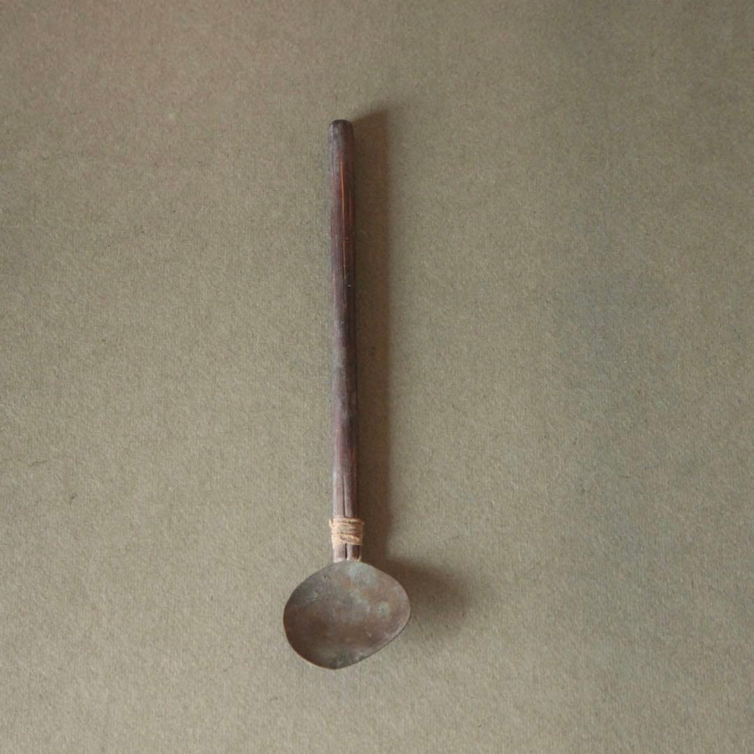 灰匙 No.8 茶道具 古美術 古道具 アンティーク 使えないスプーン