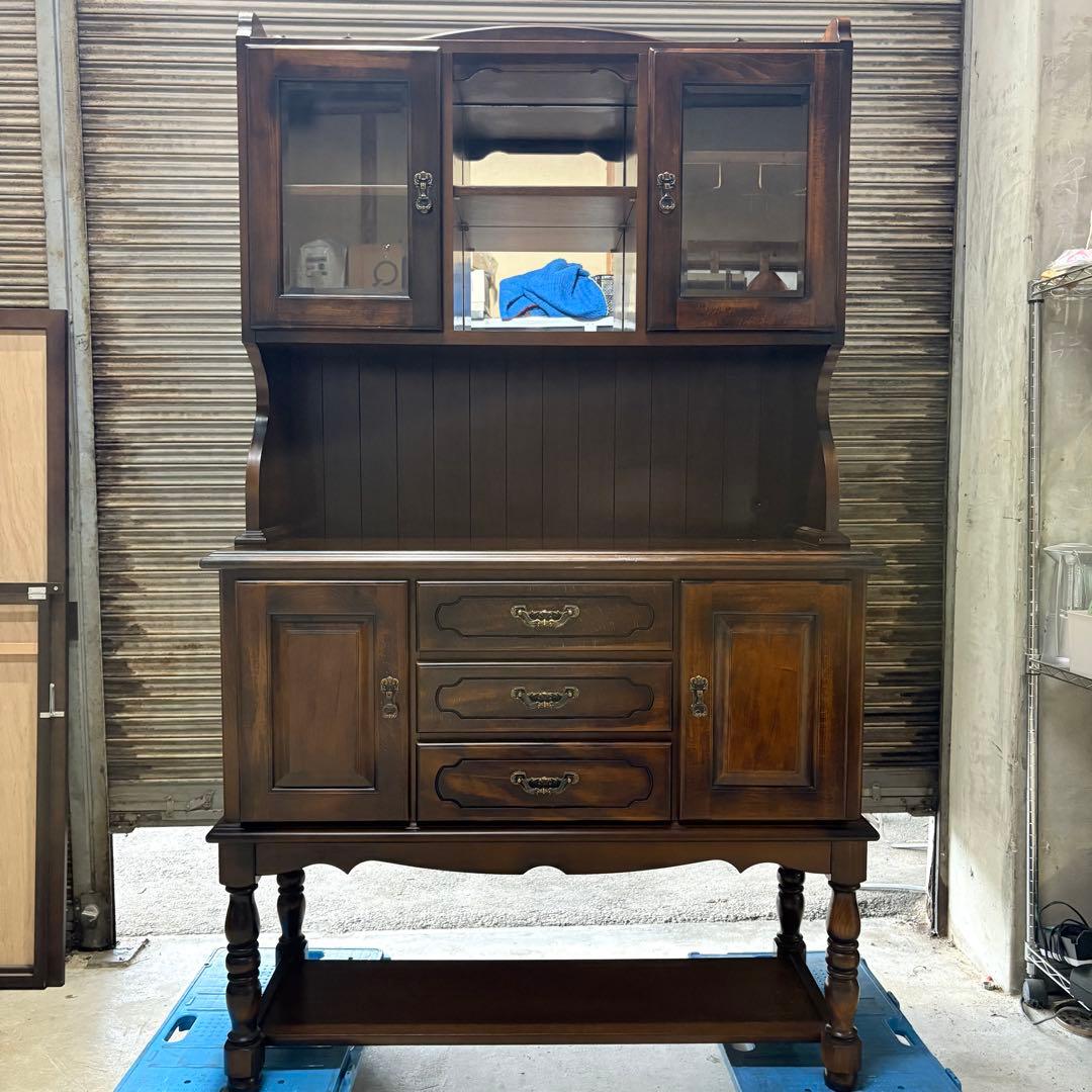 【福岡】【美品】カリモク karimoku 飾り棚 アンティーク ヴィンテージ