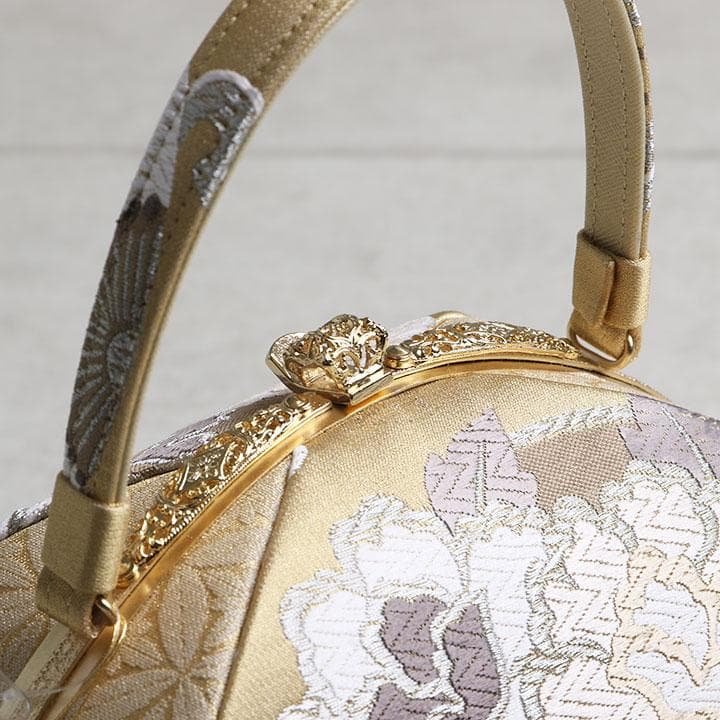 【新品】世美庵 謹製 正絹 西陣織草履バッグセット 24cm 古典柄 03216