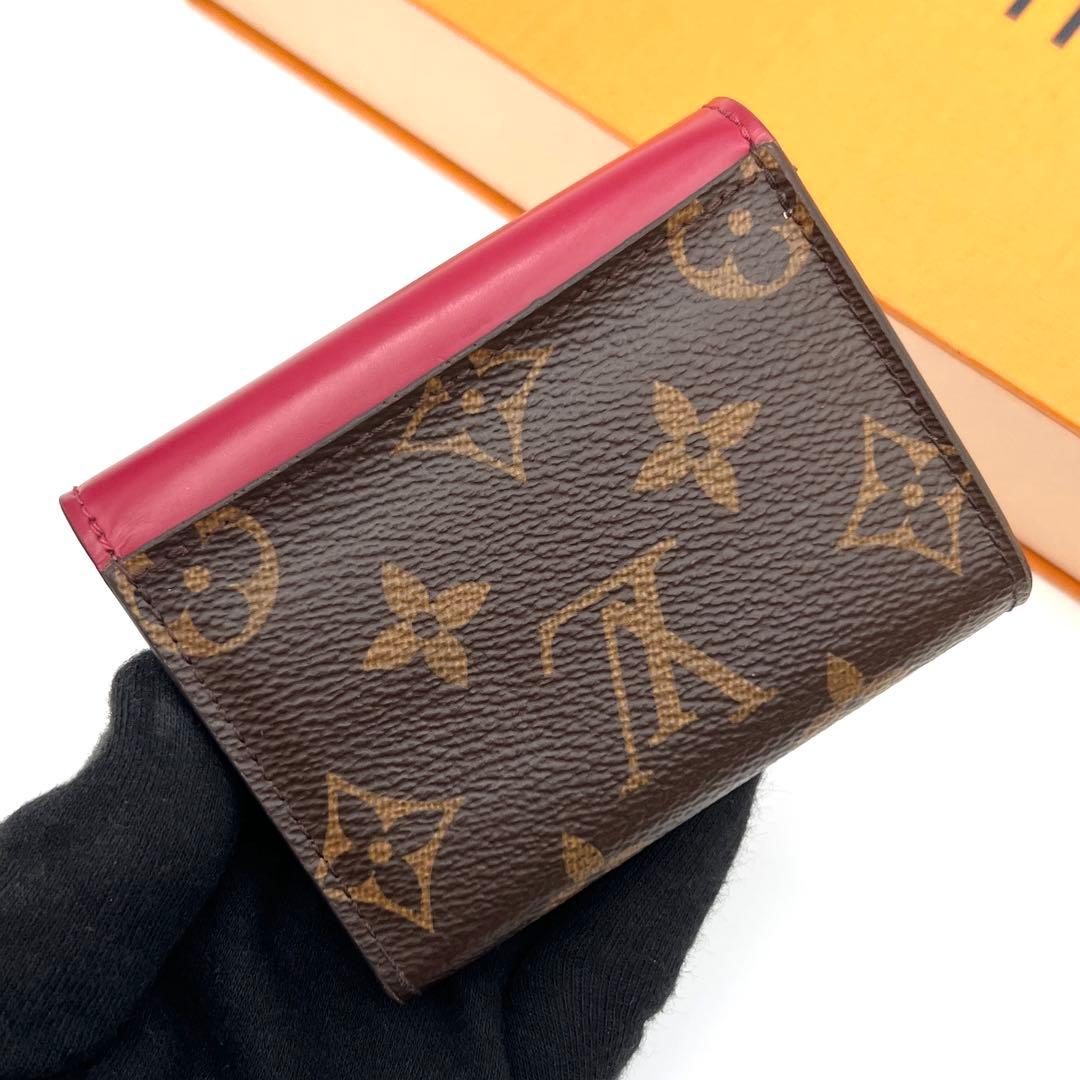 【美品】ルイヴィトン モノグラム ポルトフォイユ ゾエ 三つ折り財布 ミニ
