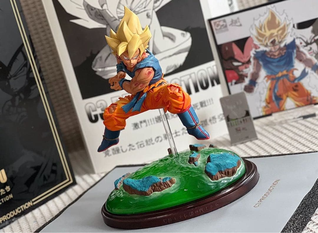 ドラゴンボール 孫悟空 ガレキ ガレージキット スタチューX①④⑥