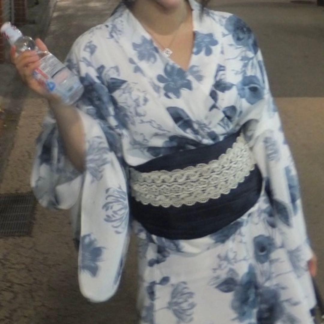 グレイル浴衣セットgi1519 、帯飾り、髪飾り2種　付き