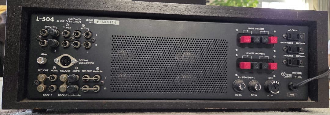 LUXMAN L-504 トランジスタ プリメインアンプ