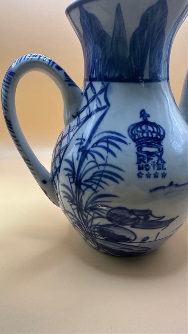 レックスホテル食器、コーヒーポット、クリーマー、シュガーポット，ナッツ皿のセット