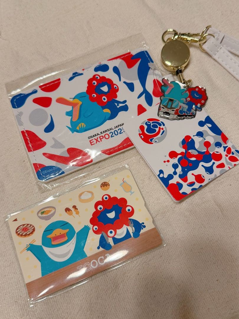 大阪万博限定 ミャクミャクイコちゃん ICOCA合皮パスケースEXPO 2025