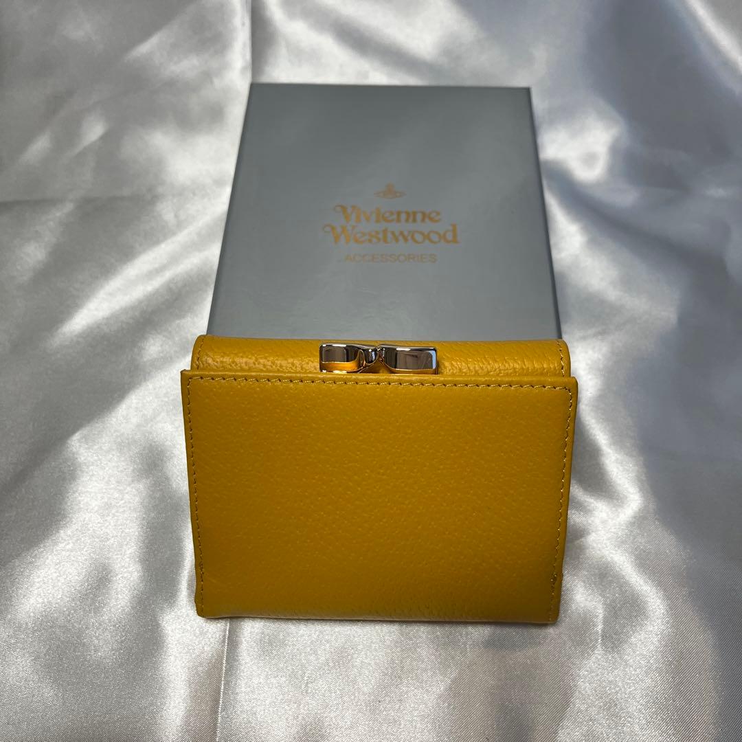 新品 Vivienne Westwood イエロー 三つ折り財布
