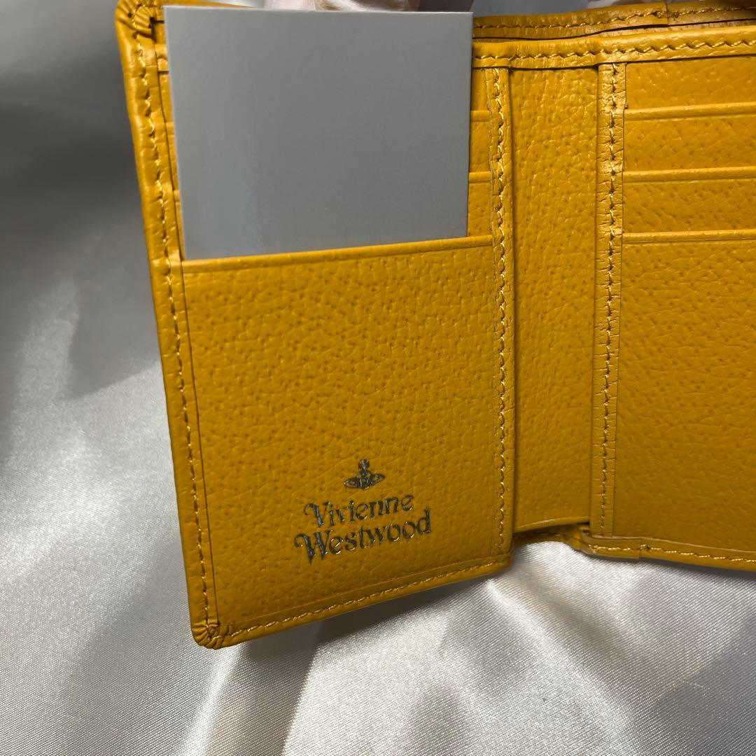 新品 Vivienne Westwood イエロー 三つ折り財布