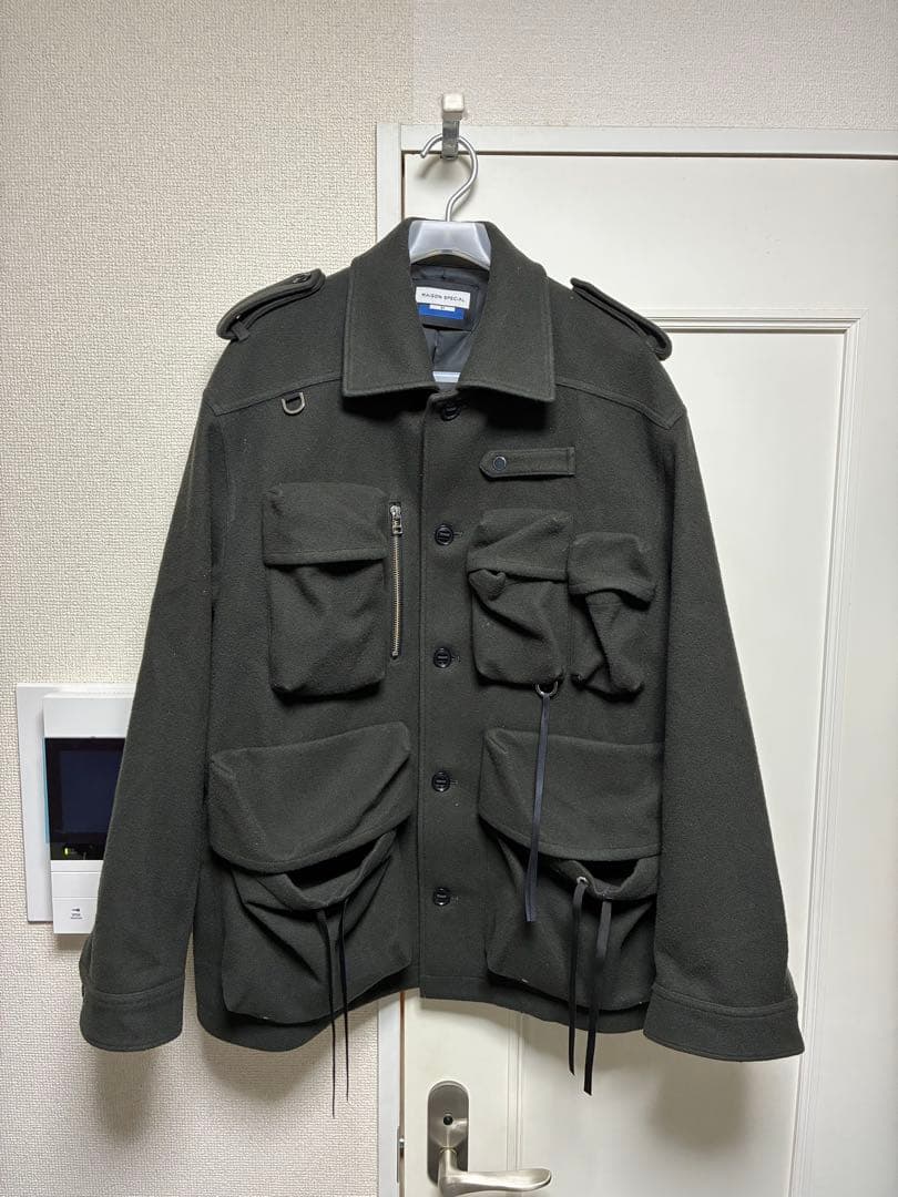 メゾンスペシャル ハイパー マルチポケット プライム オーバー ウール ブルゾン