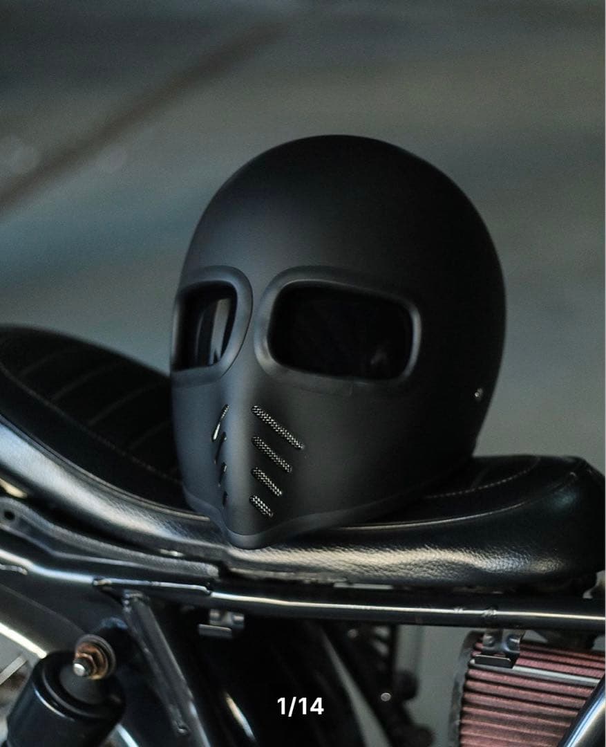 bary フルフェイスヘルメット マットブラック内部取り外し可