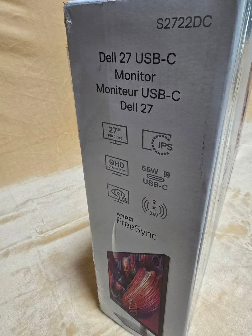 Dell S2722DC 27インチ モニター QHD IPS非光沢 新品未使用