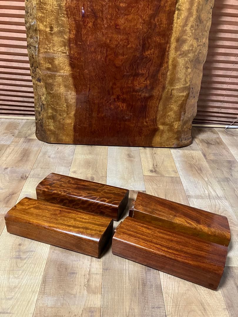 ブビンガ　1枚板　座卓　希少！