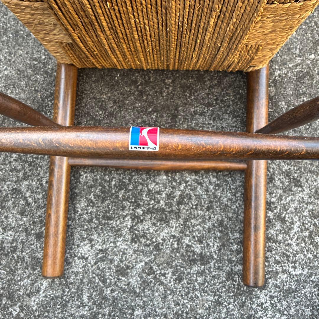 S*e様 飛騨産業 キツツキ ペーパーコード スツール チェア 椅子 ビンテージ