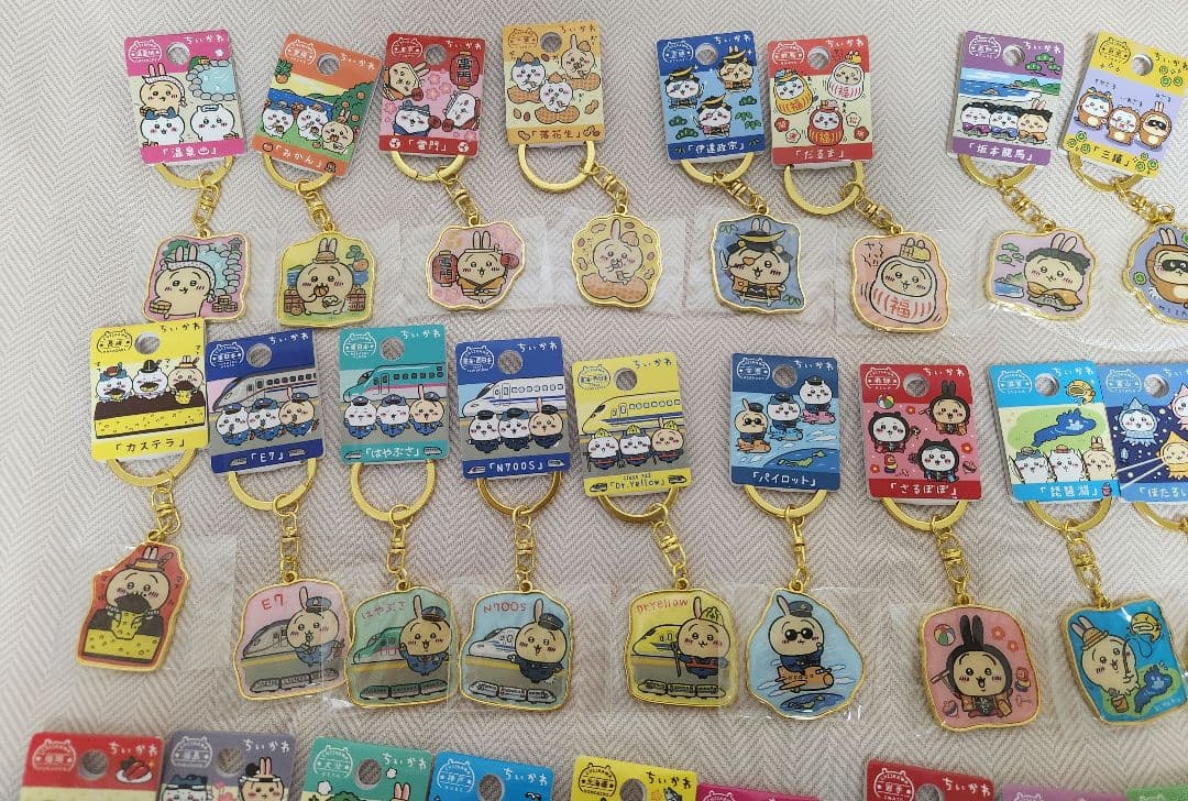 【89点セット】ご当地 ちいかわ ダイカットキーホルダー キーホルダー うさぎ