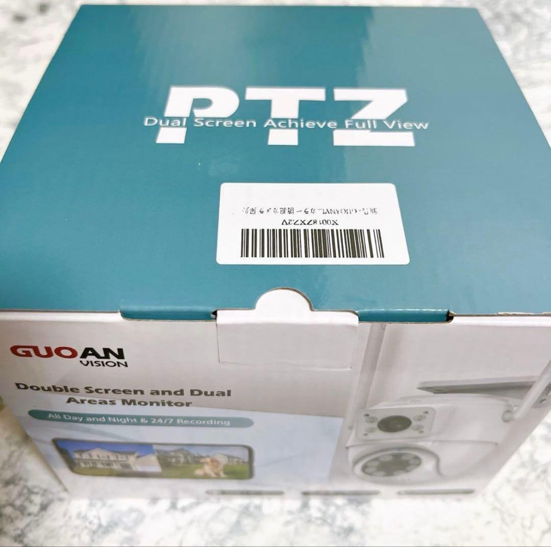 防犯カメラ 屋外 二つ監視画面 遠隔監視 取り付け簡単 SDカード付属なし