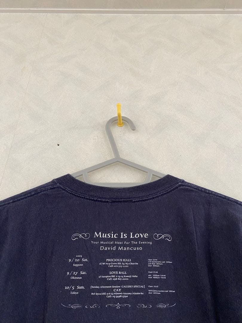 Music Is Love David Mancuso Tシャツ YOUTH L