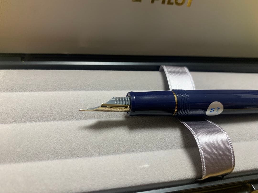 PILOT カスタム74 M軸 万年筆セット 月夜 インク付き