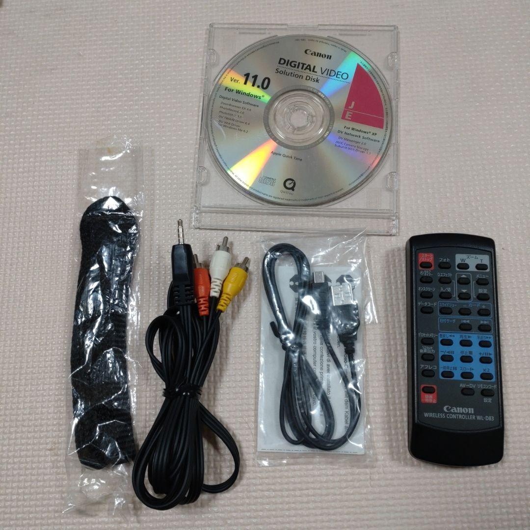 キャノン FV M100 MiniDVと付属品