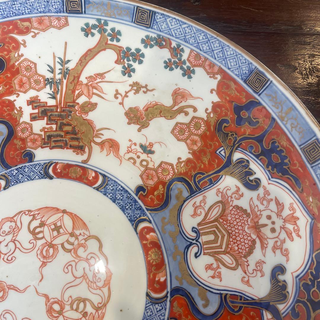 明治時代　古伊万里　金襴手　大皿