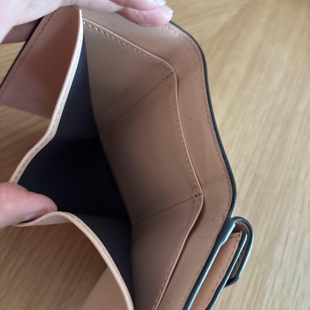 FENDI 三つ折り財布 黒/ピンク