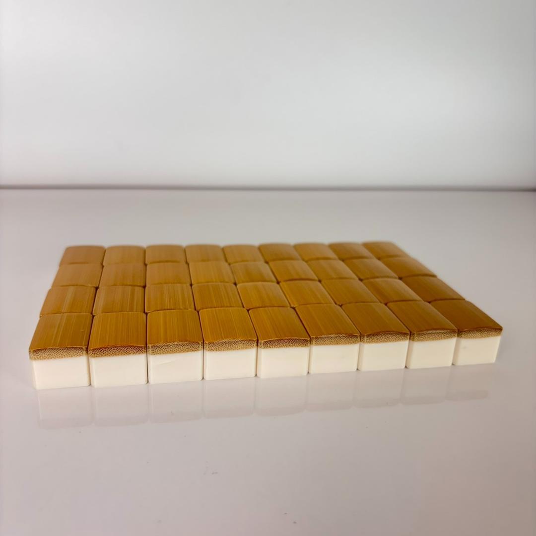 美品 美しい5本羽一索 麻王印 麻雀牌