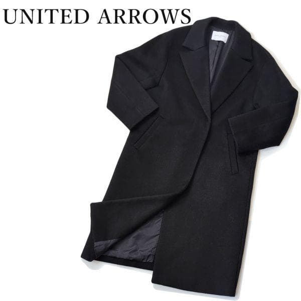 ユナイテッド アローズ UNITED ARROWS ネイビー テーラードコート