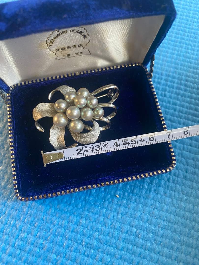 パール　シルバー950 ブローチ