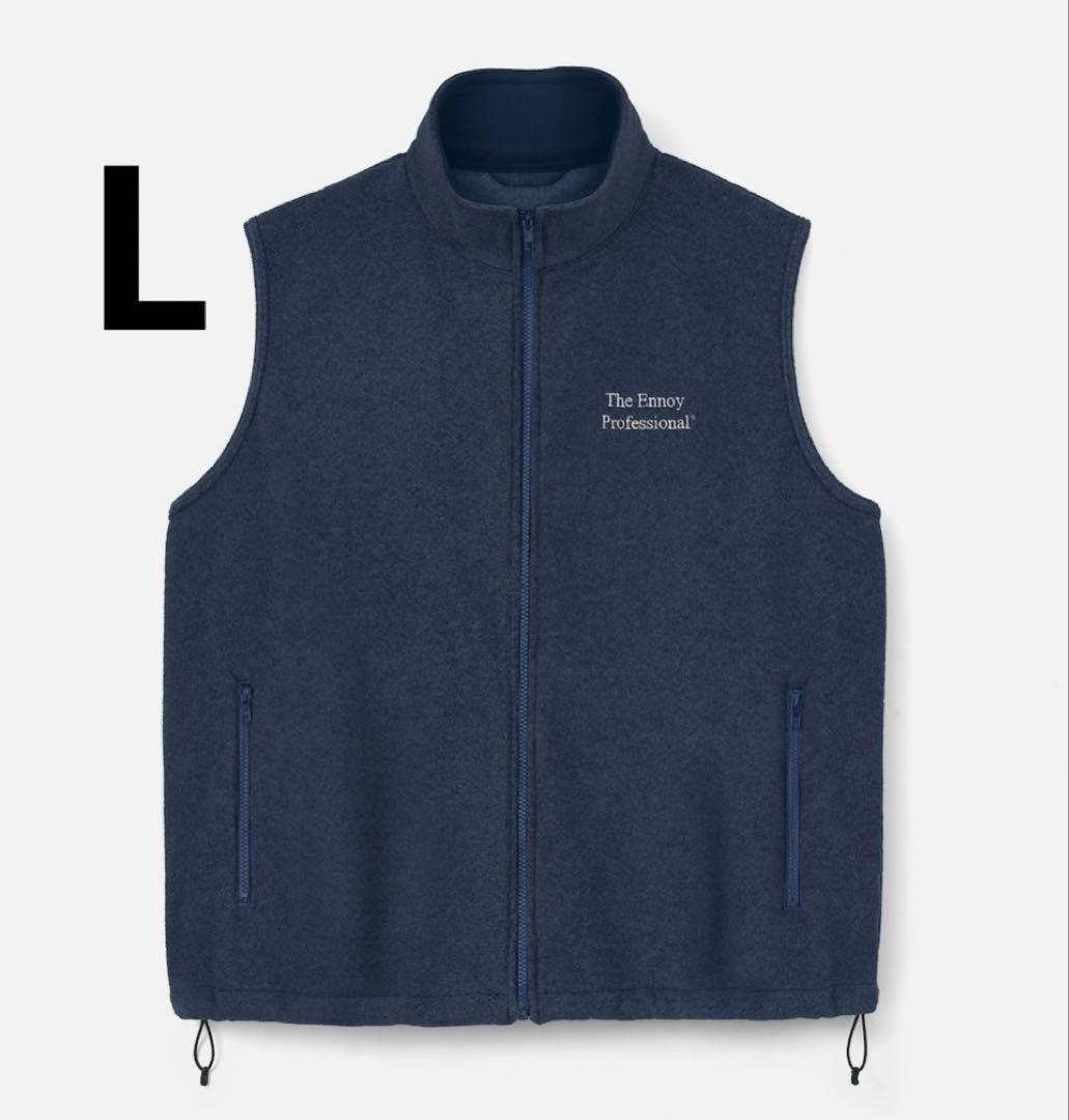 ENNOY エンノイ PROFESSIONAL FLEECE VEST NAVY