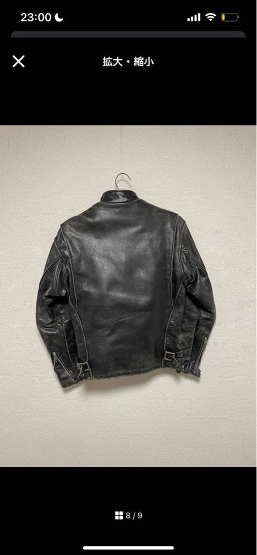 Schott USA製 シングルライダース レザージャケット 90s 00s