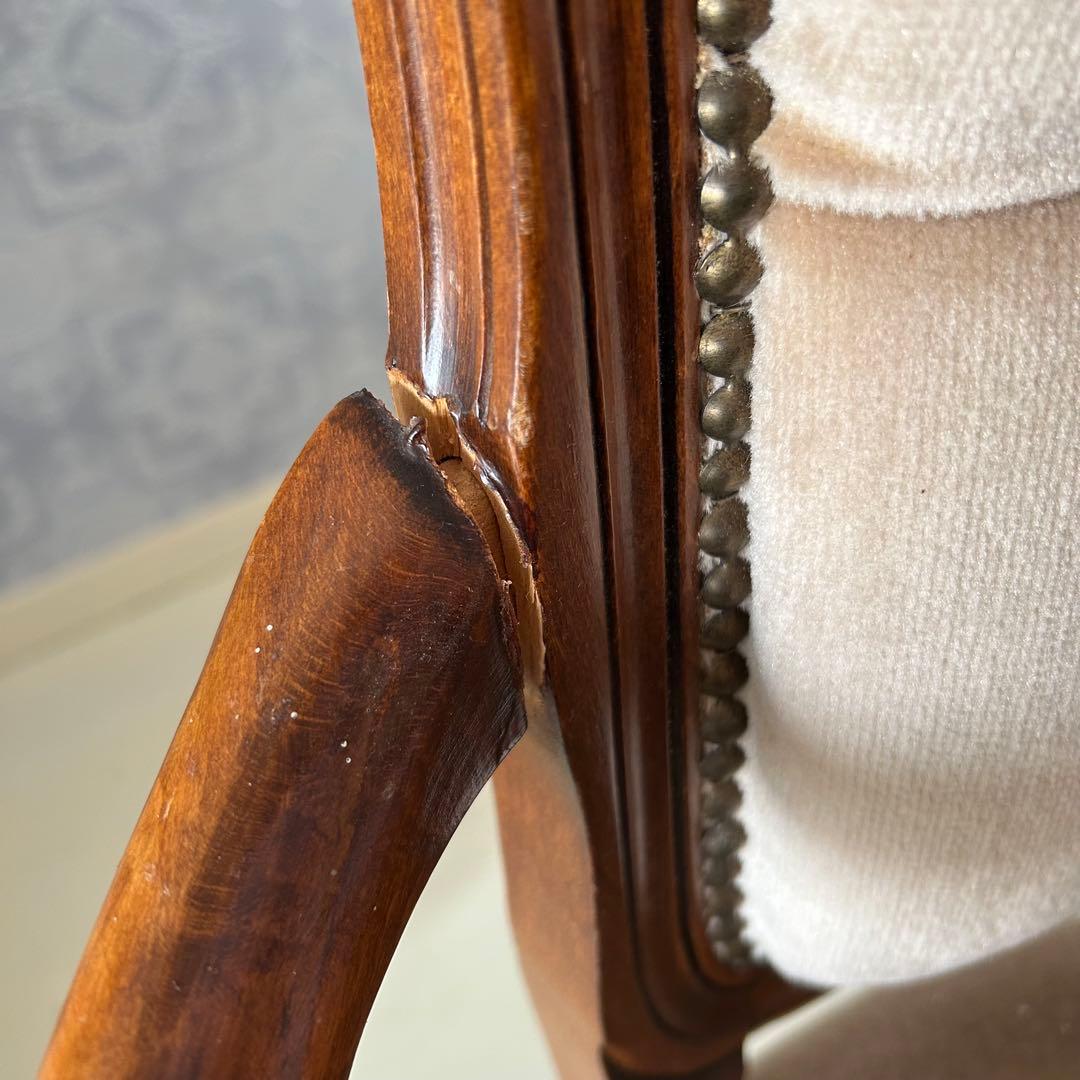 アンティークチェア　アームチェア　座椅子