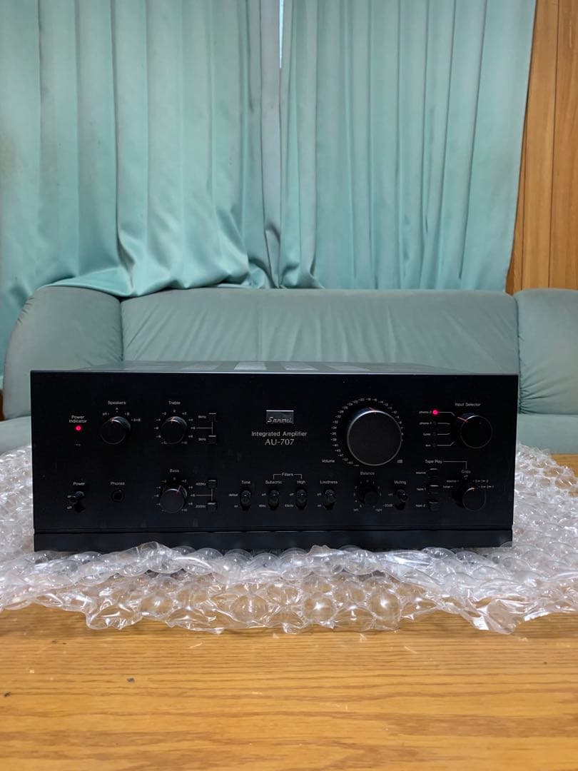 ひ*男様 AU-707 アンプ ブラック