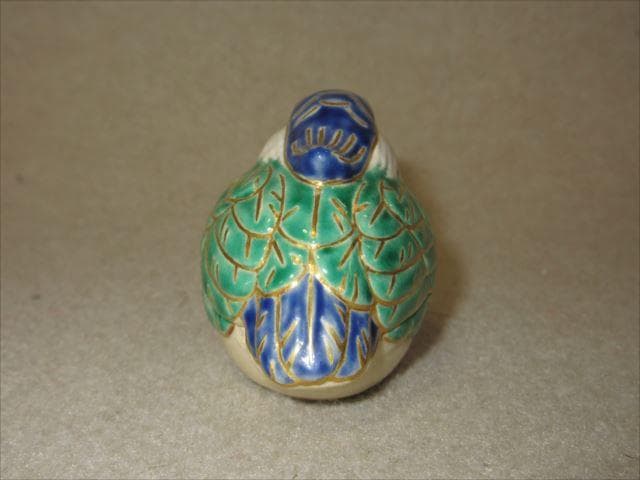 早い者勝ち 真葛焼 宮川香山 色絵翡翠香合 今日庵識 共箱