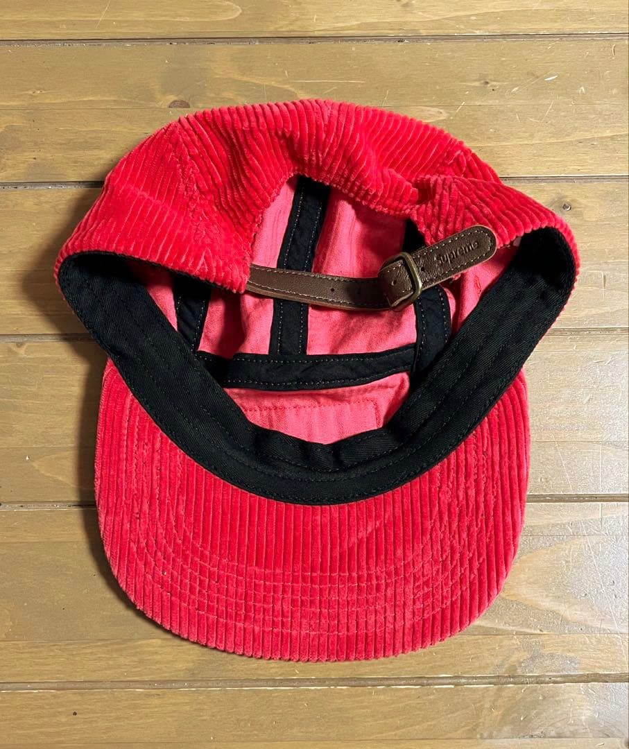 Supreme Corduroy Camp cap 赤 キャップ　レッド