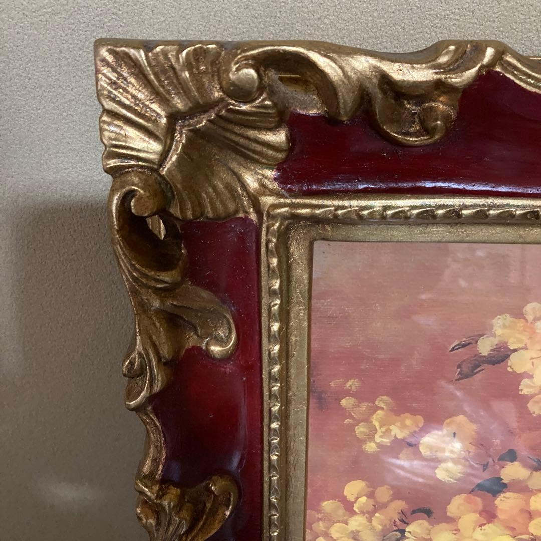 額絵　ミモザ　イタリア製