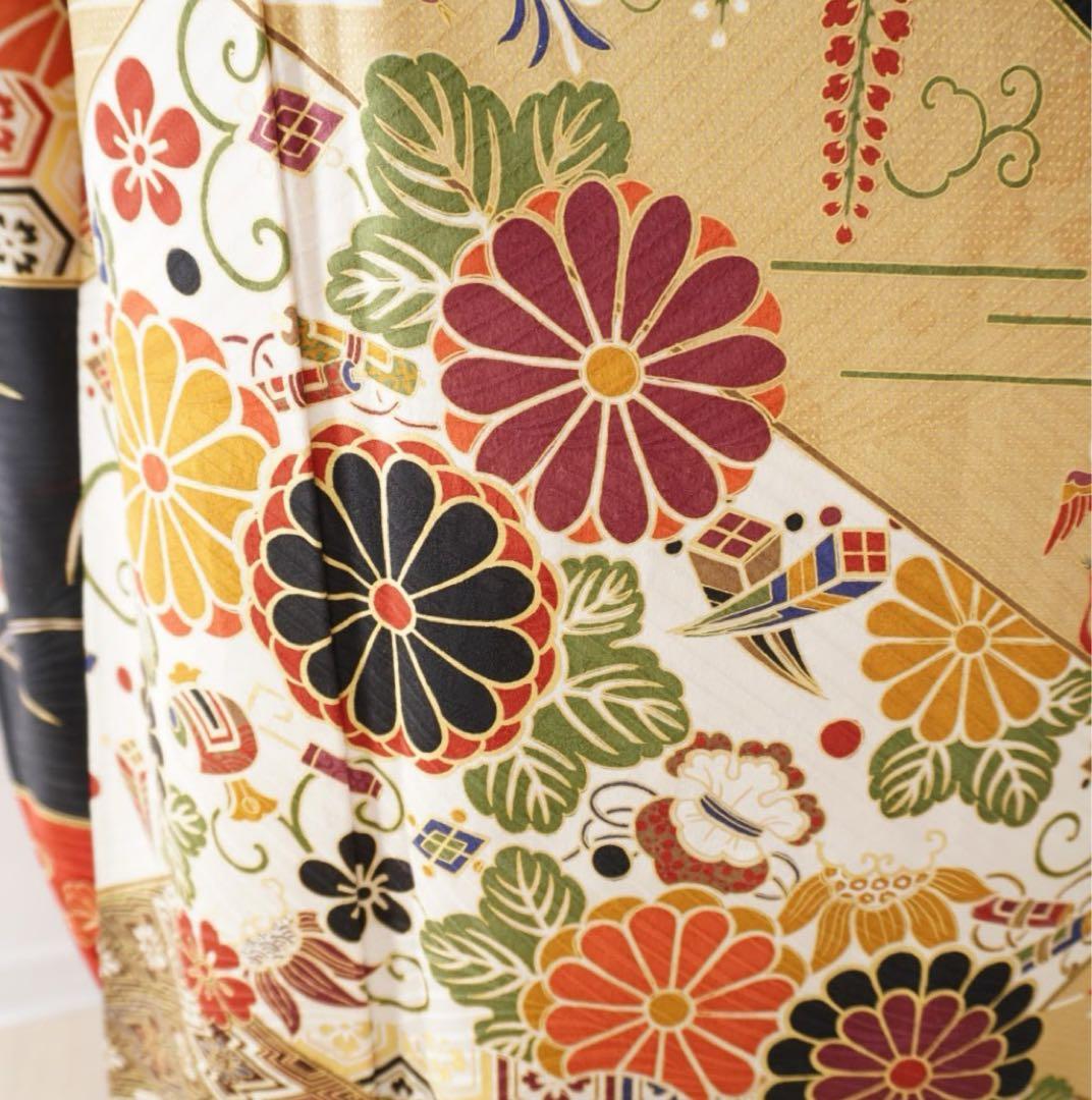 振袖　フルセット　5点セット382 F すべて正絹