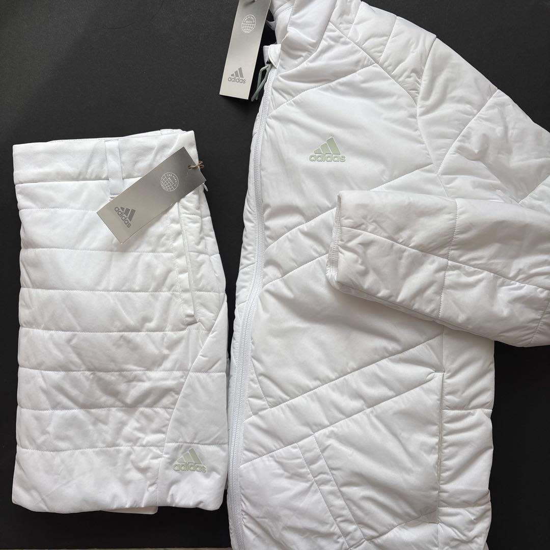 S早い者勝ち‼️ 新品　即日発送　アディダスゴルフ　女性　中綿セットアップ　白