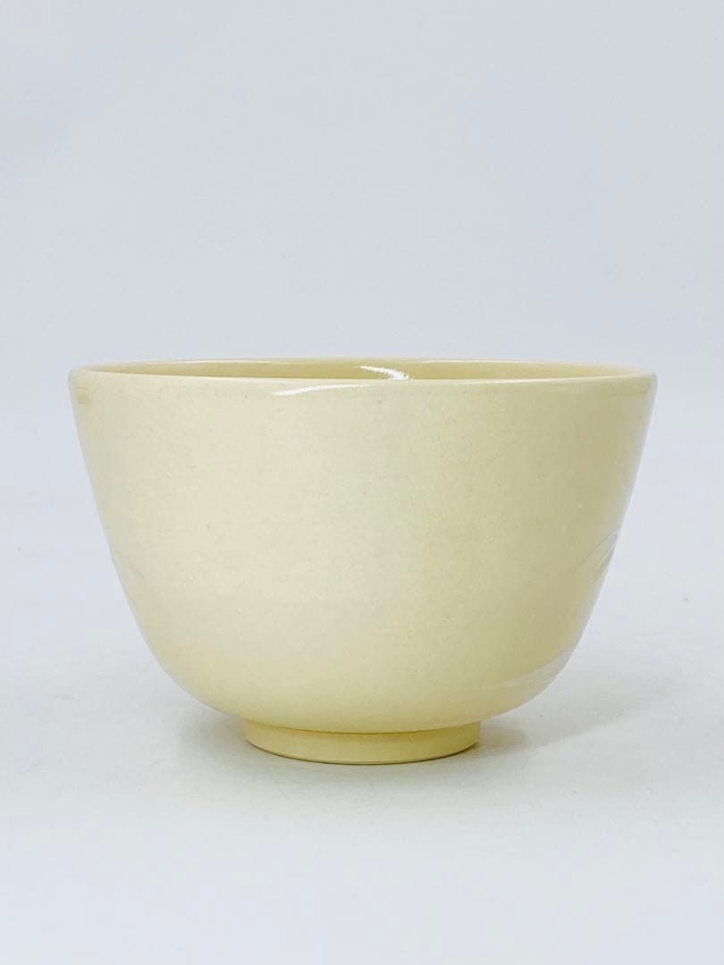 【通次阿山】呉須色絵松島 茶碗 桐共箱 底部在銘　茶道具　京焼